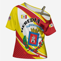 Personalized Costa Rica Heredia Province Cross Shoulder Shirt - Wonder Print Shop