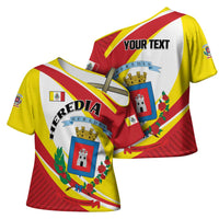 Personalized Costa Rica Heredia Province Cross Shoulder Shirt - Wonder Print Shop