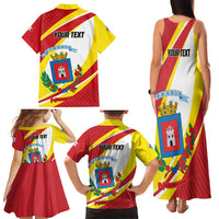 Personalized Costa Rica Heredia Province Family Matching Tank Maxi Dress and Hawaiian Shirt - Wonder Print Shop