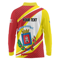 Personalized Costa Rica Heredia Province Long Sleeve Polo Shirt - Wonder Print Shop