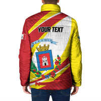 Personalized Costa Rica Heredia Province Padded Jacket - Wonder Print Shop