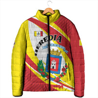 Personalized Costa Rica Heredia Province Padded Jacket - Wonder Print Shop