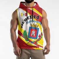 Personalized Costa Rica Heredia Province Sleeveless Hoodie - Wonder Print Shop