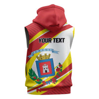 Personalized Costa Rica Heredia Province Sleeveless Zip Hoodie - Wonder Print Shop