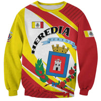 Personalized Costa Rica Heredia Province Sweatshirt - Wonder Print Shop
