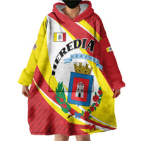 Personalized Costa Rica Heredia Province Wearable Blanket Hoodie - Wonder Print Shop