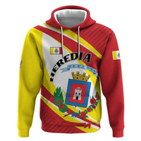 Personalized Costa Rica Heredia Province Zip Hoodie - Wonder Print Shop