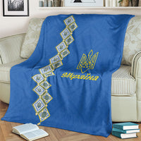 Ukrainian Tryzub Pattern Blanket
