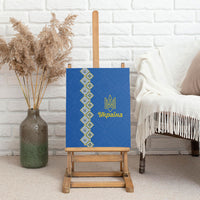 Ukrainian Tryzub Pattern Canvas Wall Art