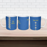 Personalised Ukrainian Tryzub Pattern Ceramic Mug