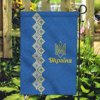Ukrainian Tryzub Pattern Garden Flag