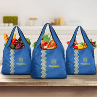 Ukrainian Tryzub Pattern Grocery Bag