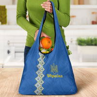 Ukrainian Tryzub Pattern Grocery Bag