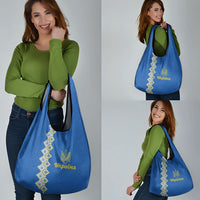 Ukrainian Tryzub Pattern Grocery Bag