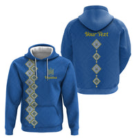Personalised Ukrainian Tryzub Pattern Hoodie