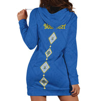 Personalised Ukrainian Tryzub Pattern Hoodie Dress