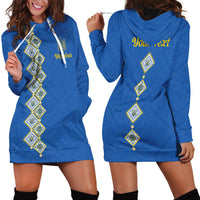 Personalised Ukrainian Tryzub Pattern Hoodie Dress