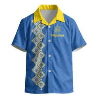 Personalised Ukrainian Tryzub Pattern Kid Hawaiian Shirt
