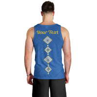 Personalised Ukrainian Tryzub Pattern Men Tank Top