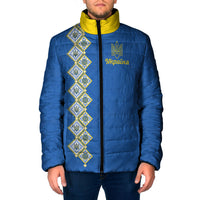 Personalised Ukrainian Tryzub Pattern Padded Jacket