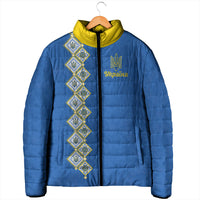 Personalised Ukrainian Tryzub Pattern Padded Jacket