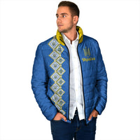 Personalised Ukrainian Tryzub Pattern Padded Jacket