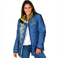 Personalised Ukrainian Tryzub Pattern Padded Jacket
