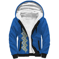 Personalised Ukrainian Tryzub Pattern Sherpa Hoodie