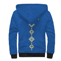 Personalised Ukrainian Tryzub Pattern Sherpa Hoodie