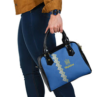 Ukrainian Tryzub Pattern Shoulder Handbag