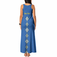 Personalised Ukrainian Tryzub Pattern Tank Maxi Dress