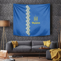 Ukrainian Tryzub Pattern Tapestry
