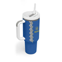 Personalised Ukrainian Tryzub Pattern Tumbler With Handle