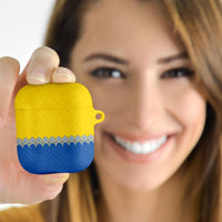 Ukraine Trident Symbol AirPods Case Ukrainian Flag Inspired