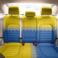 Ukraine Trident Symbol Back Car Seat Cover Ukrainian Flag Inspired