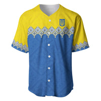 Ukraine Trident Symbol Baseball Jersey Ukrainian Flag Inspired