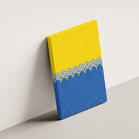 Ukraine Trident Symbol Canvas Wall Art Ukrainian Flag Inspired