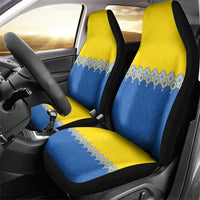 Ukraine Trident Symbol Car Seat Cover Ukrainian Flag Inspired