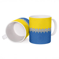 Ukraine Trident Symbol Ceramic Mug Ukrainian Flag Inspired