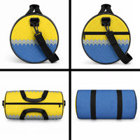Ukraine Trident Symbol Duffle Bag Ukrainian Flag Inspired