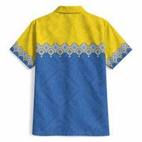 Ukraine Trident Symbol Hawaiian Shirt Ukrainian Flag Inspired