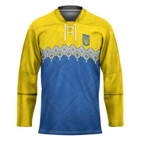 Ukraine Trident Symbol Hockey Jersey Ukrainian Flag Inspired