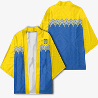 Ukraine Trident Symbol Kimono Ukrainian Flag Inspired