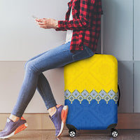 Ukraine Trident Symbol Luggage Cover Ukrainian Flag Inspired