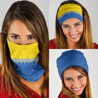 Ukraine Trident Symbol Neck Gaiter Ukrainian Flag Inspired