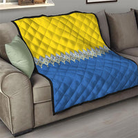 Ukraine Trident Symbol Quilt Ukrainian Flag Inspired