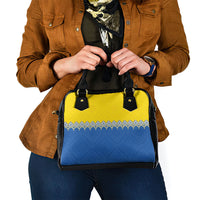 Ukraine Trident Symbol Shoulder Handbag Ukrainian Flag Inspired