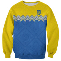 Ukraine Trident Symbol Sweatshirt Ukrainian Flag Inspired