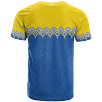 Ukraine Trident Symbol T Shirt Ukrainian Flag Inspired
