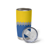 Ukraine Trident Symbol Tumbler Cup Ukrainian Flag Inspired